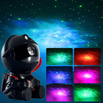 LED Astronaut Galaxy Projector Night Light Lamp